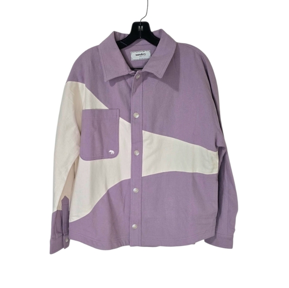 Wondery Arriva Purple Button Up Shirt Jacket Women's Small Outdoor - Picture 4 of 11